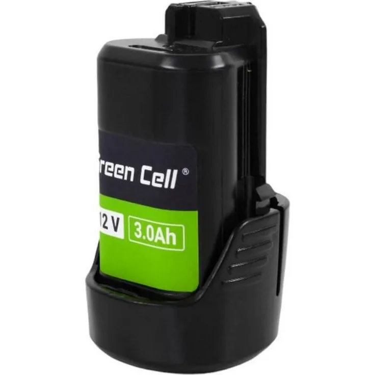 Green Cell PTBO12V3, 12V 3Ah Lithium-Ionen Akku für Bosch Elektrowerkzeuge, schwarz