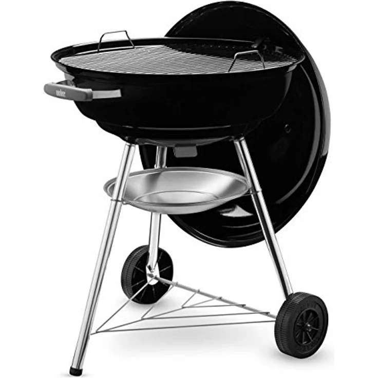 Weber Compact Kettle Holzkohlegrill, 57 cm, Schwarz (1321004), 58x66x96 cm – Bild 4