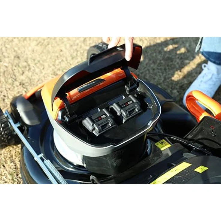 YARD FORCE Akku-Rasenmäher LM C46-EU, 46 cm Schnittbreite, 7-fach Schnitthöhenverstellung, inkl. Mulchfunktion und Fangkorb 55 l – Bild 5