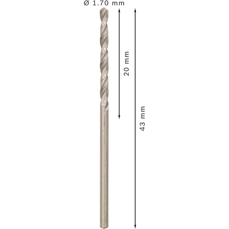 Bosch Professional Metallbohrer HSS-G geschliffen (10 Stück, Ø 1,7 mm) - Preisvergleich – Bild 3