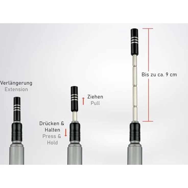 Kabelmeister Präzisions-Schraubendreher-Set, 150 Teile, Chrom-Vanadium-Stahl, inkl. 117 C4 und 3 C3 Bits, kompakte Aufbewahrung – Bild 7