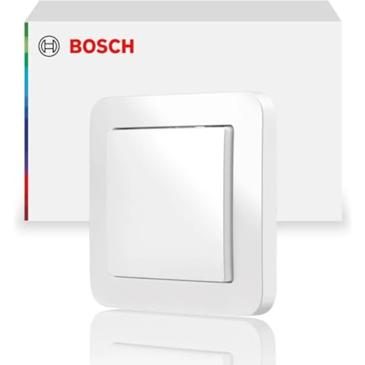 Bosch Smart Home Wandschalter für smarte Aktoren, platzsparender Einbau in Gerätedosen, kompatibel mit Licht-/Rollladensteuerung II, Relais und Dimmer – Bild 1