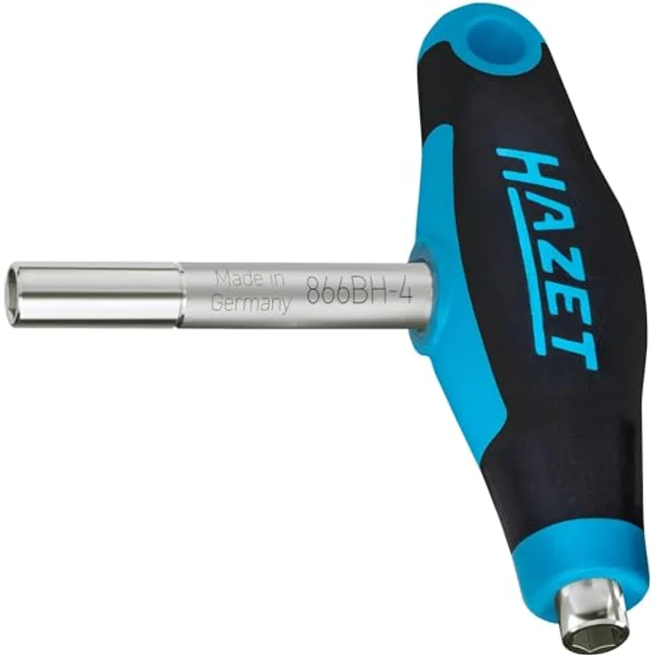 HAZET Bithalter 866BH-4, Doppel Bit Halter mit T-Griff 63 mm und Magneten für sicheren Halt – Bild 1