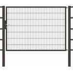 Alberts Einzeltor Flexo mit Zubehör | anthrazit | Breite 200 cm | Höhe 140 cm 
(647773)