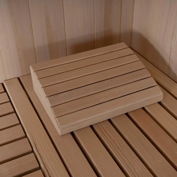 HOME DELUXE Traditionelle Sauna SKYLINE BIG - XL mit Kunststeinwand – Bild 3