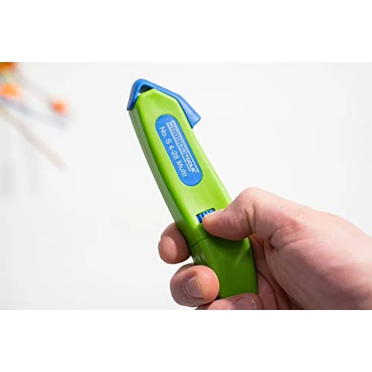 WEICON Kabelmesser No. S 4 - 28 Multi Green Line , mit integrierter Abisolierfunktion, Arbeitsbereich 4 - 28 mm Ø , 1 Stück – Bild 2