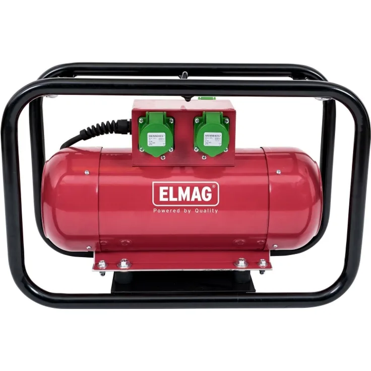 Elmag Hochfrequenz Umformer Modell HFUE 1kVA, 230 Volt umgewandelt auf 42V/200Hz, Strom 14A, mit Metallschutzrahmen, thermischer Überlatzschutz (ohne Rüttelflasche)