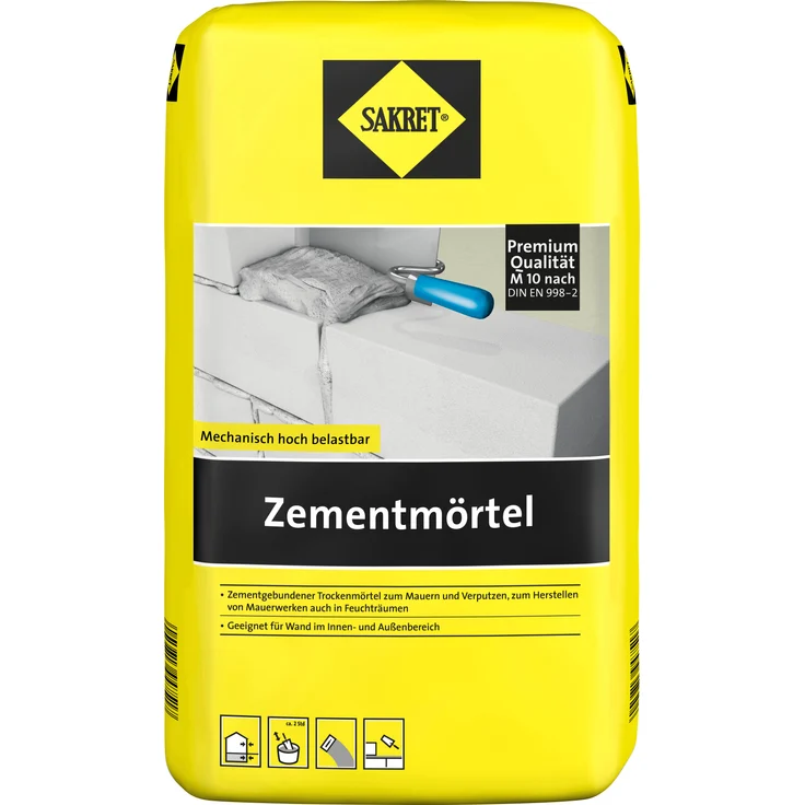 Sakret Zementmörtel 10 kg Sack