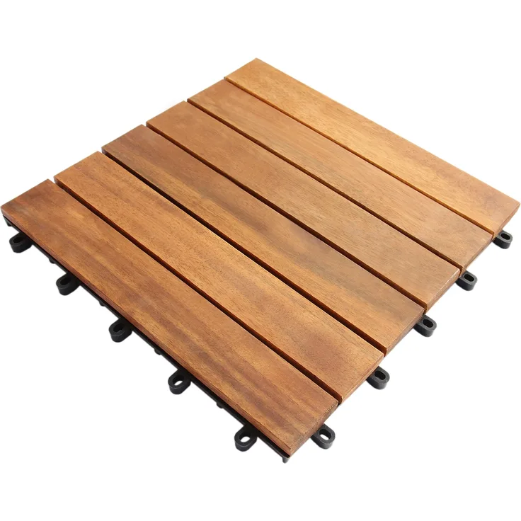 Holzfliesen Klickfliesen aus Akazienholz