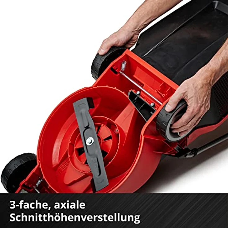 Einhell City Akku-Rasenmäher GE-CM 18-30 Li Kit Power X-Change - Li-Ion, 18 V, bis 150 m², 30 cm Schnittbreite, 3-stufige Schnitthöhenverstellung, inkl. 18 V 3 Ah-Akku und Ladegerät – Bild 8