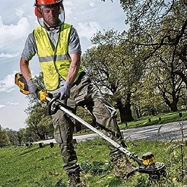 DeWalt Akku-Rasentrimmer 18 Volt, bürstenlos, 30 cm Schnittbreite, zwei-Stufen-Elektronik, Bumb-Feed Fadenverlängerung, für große Flächen und Gärten, ohne Akku und Ladegerät DCM561PB – Bild 8