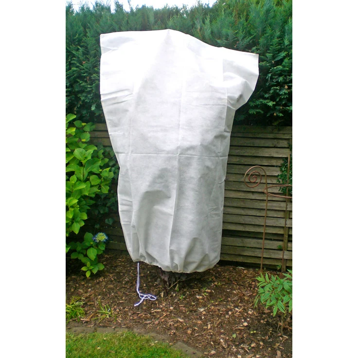 HI 94042 Gartenvlies Wintervlies Pflanzen-Schutzsack 110x150cm weiß 100% Polypropylen Schutz für Bäume, Sträucher und Beete – Bild 2
