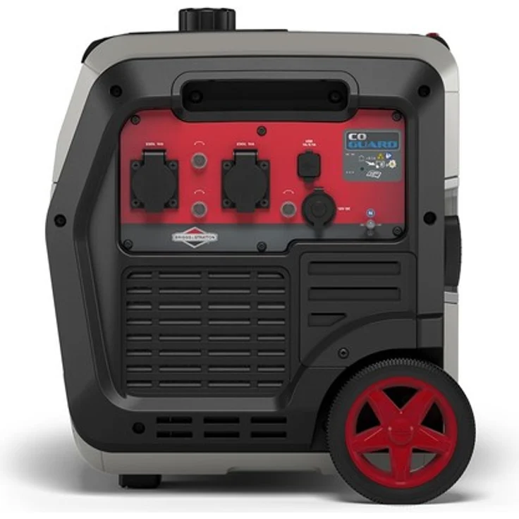 Briggs & Stratton 030806 Benzin Inverter Stromerzeuger Generator der PowerSmart Serie P4500 mit 4500 Watt/3700 Watt sauberem Strom, ultraleise und leichtgewichtig, W, 230 V – Bild 3