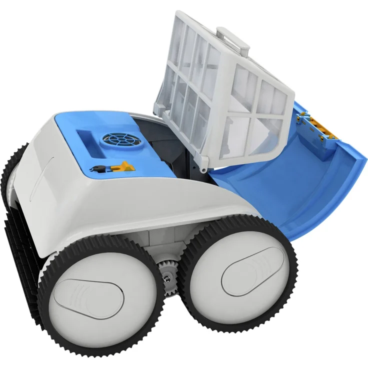 Steinbach Poolrunner Poolroboter Battery Pro bis 1,5 h Laufzeit, Pools bis 40 m², inkl. Wassersensor, 10 m³/h Filterleistung, blau, 3 unabhängige Motoren kabellos – Bild 5