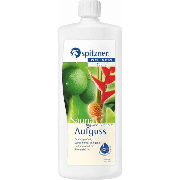 Spitzner Saunaaufguss Ingwer Limette 1 Liter 8850018 – Bild 1