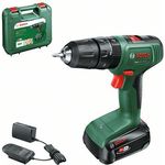 Bosch EasyImpact 18V-40 Power for All 18V Akku-Schlagbohrschrauber 1 x 2 Ah Akkupack PBA 18V 1,5 Ah W-A mit Ladegerät mit Tragekoffer