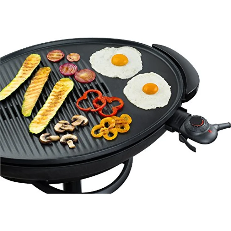 Steba VG 350 BIG Barbecue Säulengrill, Elektrogrill, mit praktischer Ablage, 55 x 41 cm Grillfläche – Bild 17