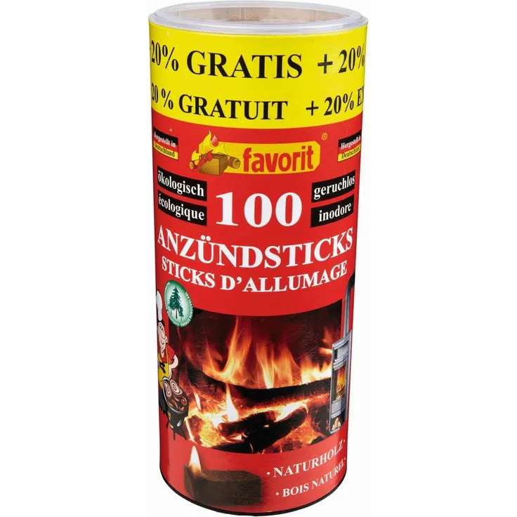Favorit Anzündsticks 120 Stück