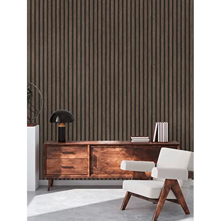 Vliestapete AS Creation Skandinavisch Holzoptik Braun Schwarz 39109-3 10,05 x 0,53 m – Bild 3
