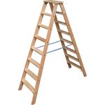 Krause STABILO Stufen-DoppelLeiter Holz, 2x8 Stufen
