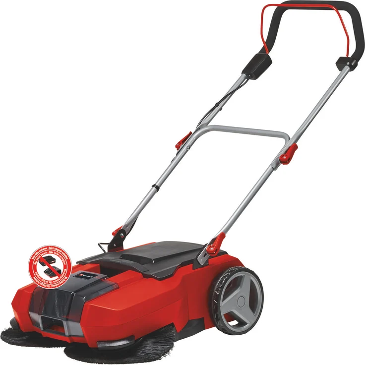 Einhell Akku-Kehrmaschine TE-SW 18-610 Li-Solo Power X-Change PXC 18 V, Li-Ion, 20 L Schmutzbehälter, 61 cm Arbeitsbreite, Parkposition, verstellbarer Lenker, abnehmbare Lippe, Ein-und Ausschalter – Bild 5