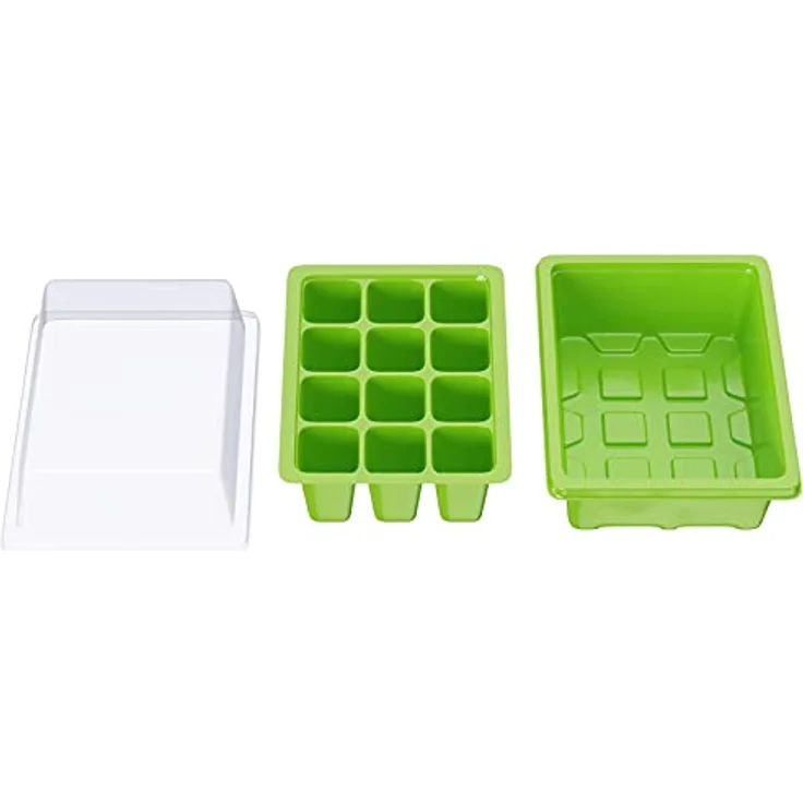 6 x WELLGRO Mini Gewächshaus inkl. Pflanzschilder - für bis zu 12 Pflanzen - ca. 19 x 14,5 x 11 cm (LxBxH) je Zimmergewächshaus – Bild 4