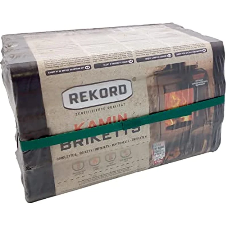 Kaminbriketts Braunkohlebrikett Braunkohle 10 kg Kamin Brikett Brennholz Öfen – Bild 2