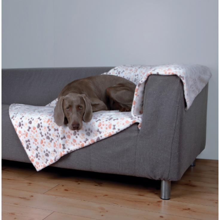 Trixie Decke Lingo weiß-beige 150 × 100 cm