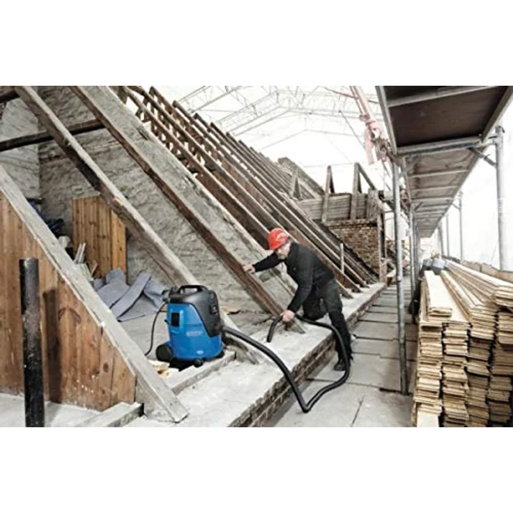 Nilfisk Nass-/Trockensauger AERO 21-21 PC (inkl. Gerätesteckdose, Industriesauger 1250 W, kompaktes Format, Blasfunktion, Luftmenge (l/min.) 3600) 107406601,Blau – Bild 6