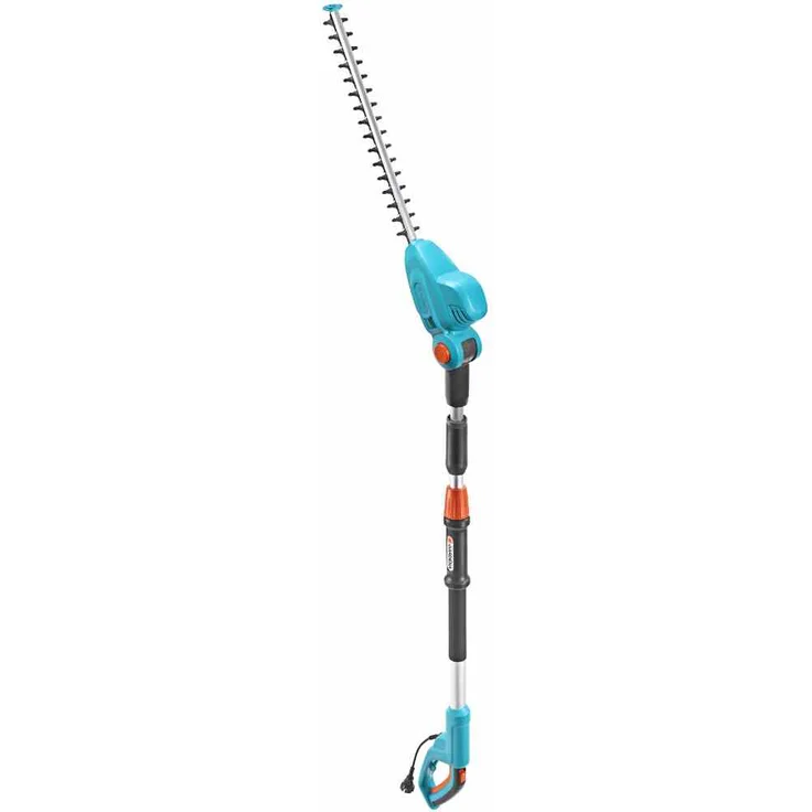 GARDENA Teleskop-Heckenschere THS 500-48: Heckenschere mit 500 W, 3.5 m Reichweite, abwinkelbarer Kopf und Teleskopstiel, 48 cm Messerlänge, ergonomischer Griff und Anschlagschutz, (8883-20) – Bild 3