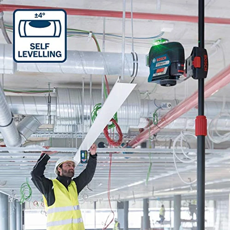 Bosch Professional 12V System Linienlaser GLL 3-80 CG 2x Akku 12 V grüner Laser mit App-Funktion Lad – Bild 7