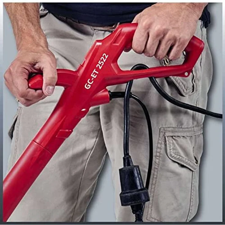 Einhell Elektro Rasentrimmer GC-ET 2522 (250 Watt, Schnittbreite 22 cm, Fadenlänge 60 cm, Umdrehungen Fadenspule 12000 min-1), Drehzahl 12000 U-min – Bild 5