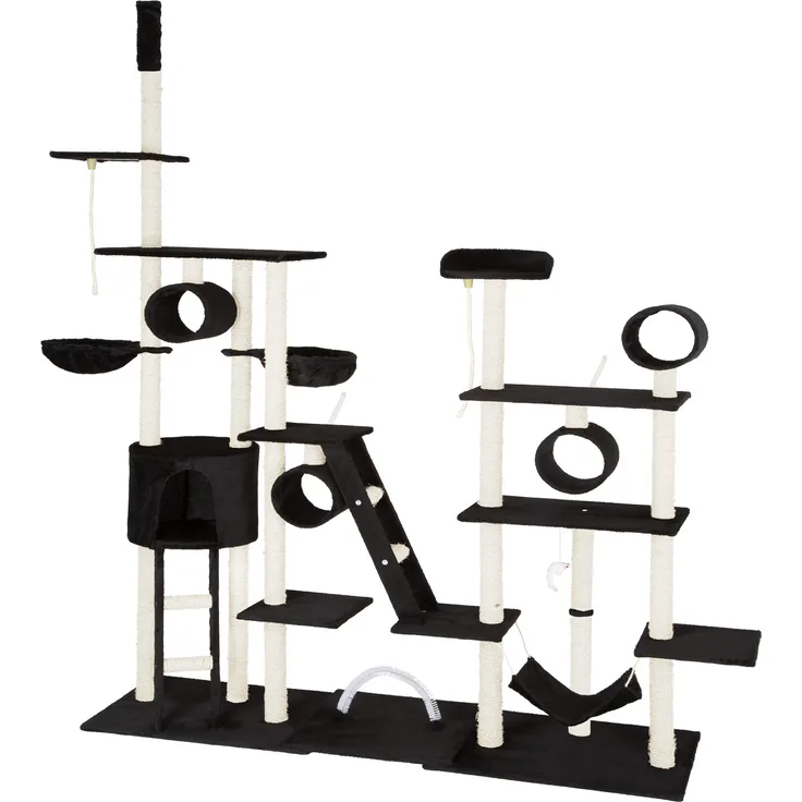 tectake Kratzbaum Snooky 261cm - schwarz