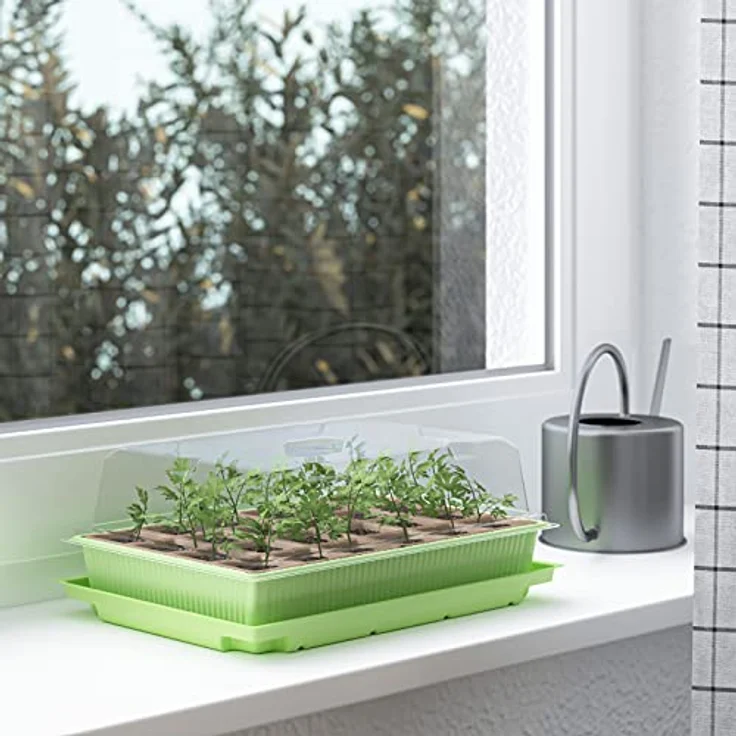 2 x WELLGRO Mini Gewächshaus für 48 Pflanzen - ca. 27 x 19 x 10 cm je Zimmergewächshaus – Bild 6