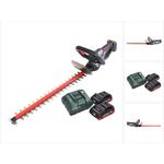 Metabo HS 18 LTX 55 Akku Heckenschere 18 V 53 cm + 2x Akku 4,0 Ah + Ladegerät