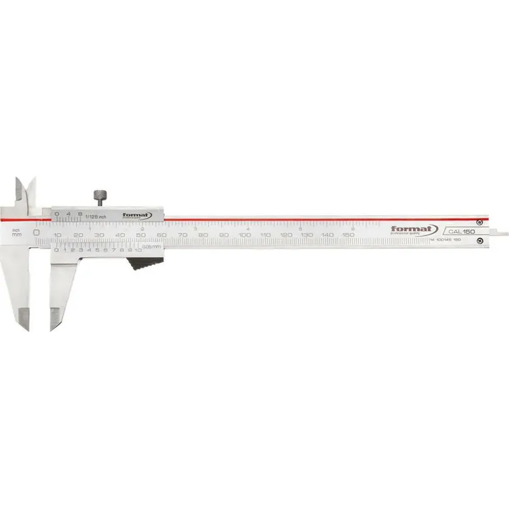 FORMAT Taschenmessschieber mit Feststellschraube 150mm rostfrei (Messchieber)