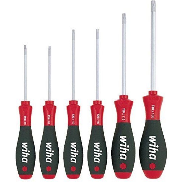 Wiha Schraubendreher Set SoftFinish® (07155) 6 tlg. I Schraubenzieher Satz für Alltag, Handwerk, Industrie I Schraubwerkzeug TORX