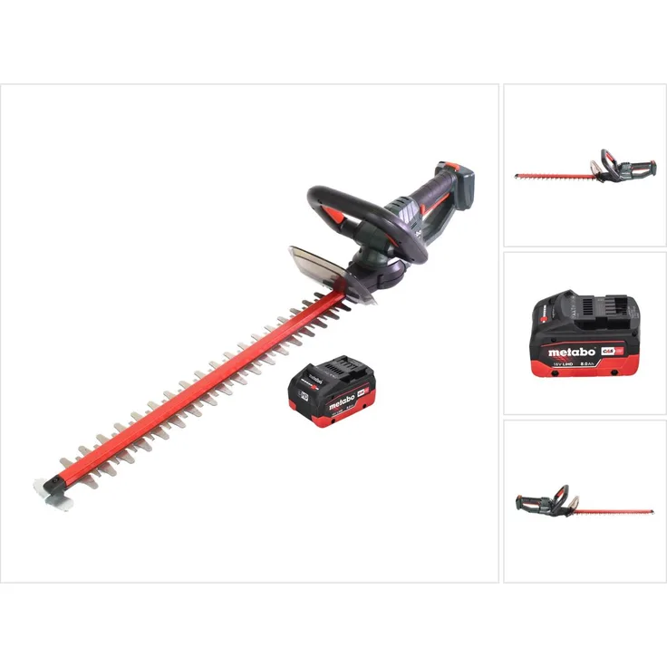 Metabo HS 18 LTX 55 Akku Heckenschere 18 V 53 cm + 1x Akku 8,0 Ah - ohne Ladegerät