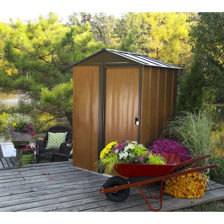 Spacemaker Gerätehaus Woodlake 5x4 Holzoptik 151x122 cm