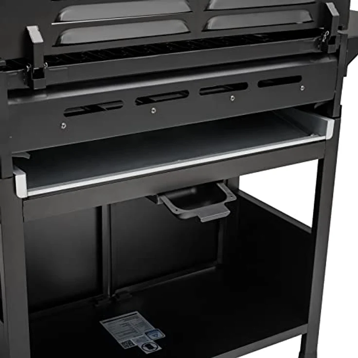 TAINO BASIC 4+1 Gasgrill mit Seitenbrenner Gasgrill 4 Brenner BBQ Grillwagen Edelstahl-Brenner Schwarz Piezozündung 126 x 103 x 50 cm – Bild 8
