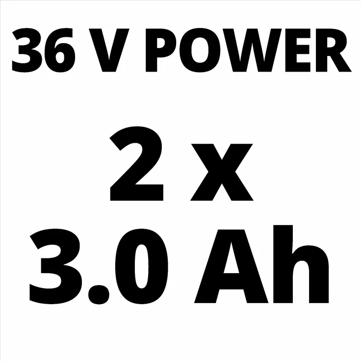 Einhell Akku-Rasenmäher GE-CM 36 Li Kit - Li-Ion, (2x3,0 Ah), bis 300 m², 36 cm Schnittbreite, 6-stufige zentrale Schnitthöhenverstellung, inkl. 2x 3,0 Ah Akkus + 2x Ladegeräte – Bild 11
