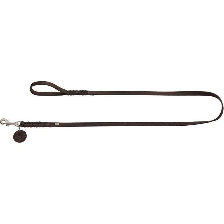 Hunter Hunde-Leine Solid Education dunkelbraun 16-150