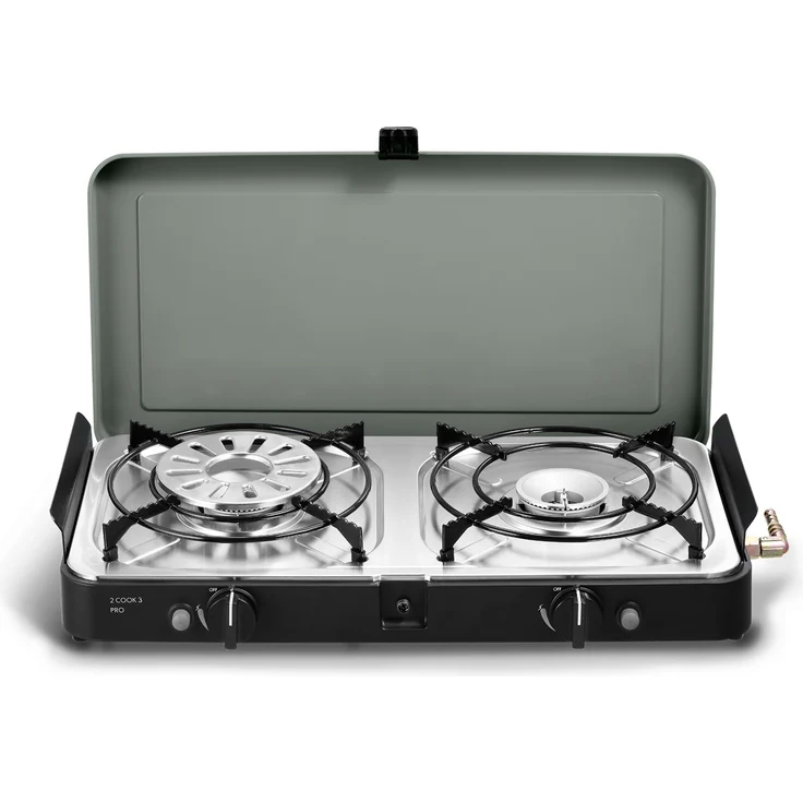 Cadac 2-Cook 3 Pro Deluxe 30mbar BBQ Gasgrill Tischgrill Campinggrill 55 x 30,7 x 9 cm 203P1-20-EU – Bild 5