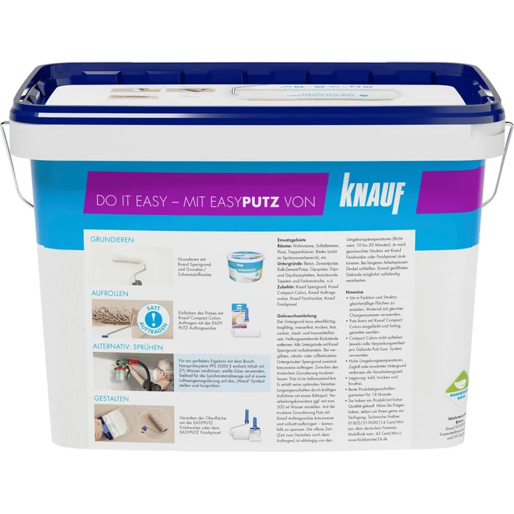 Knauf EasyPutz 0.5 mm extra fein schneeweiß - 20 kg