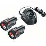 Bosch Home and Garden 1600A01L3E Bosch Starter Set (2 Akku, 12 Volt System, im Karton), 12 V