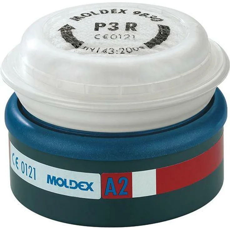 Moldex EasyLock gasfilter 9230 01 A2P3 6 stk - (6 stk.)