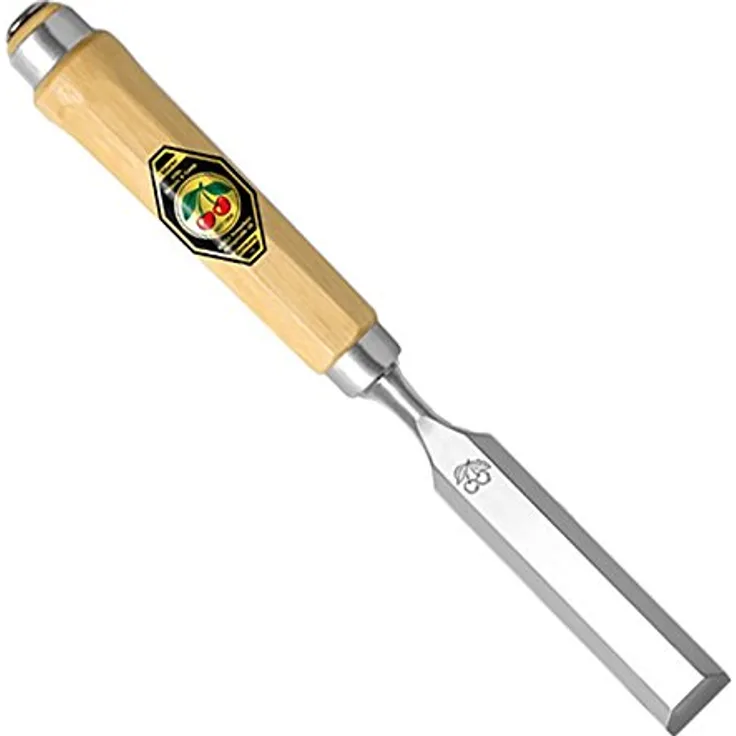 Kirschen Stechbeitel mit achtkantigem Weißbuchenheft & Schlagkopf - 28mm