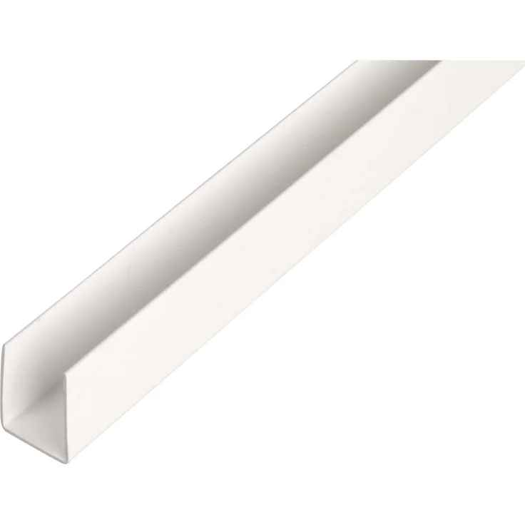 Alberts U-Profil | Kunststoff, weiß | 1000 x 21 x 20 mm 
(484545) – Bild 1