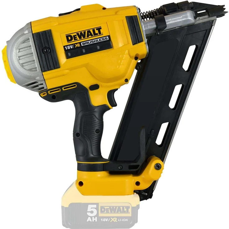 DeWALT 18V Akku-Nagler - Elektronagler, 90mm, für 18V XR-Akkus, Sicherheitsschalter, Schutzkappe, niedrige Vibrationen, kompakte Abmessungen, werkzeuglose Tiefeneinstellung via Stellrad, DCN692N – Bild 2