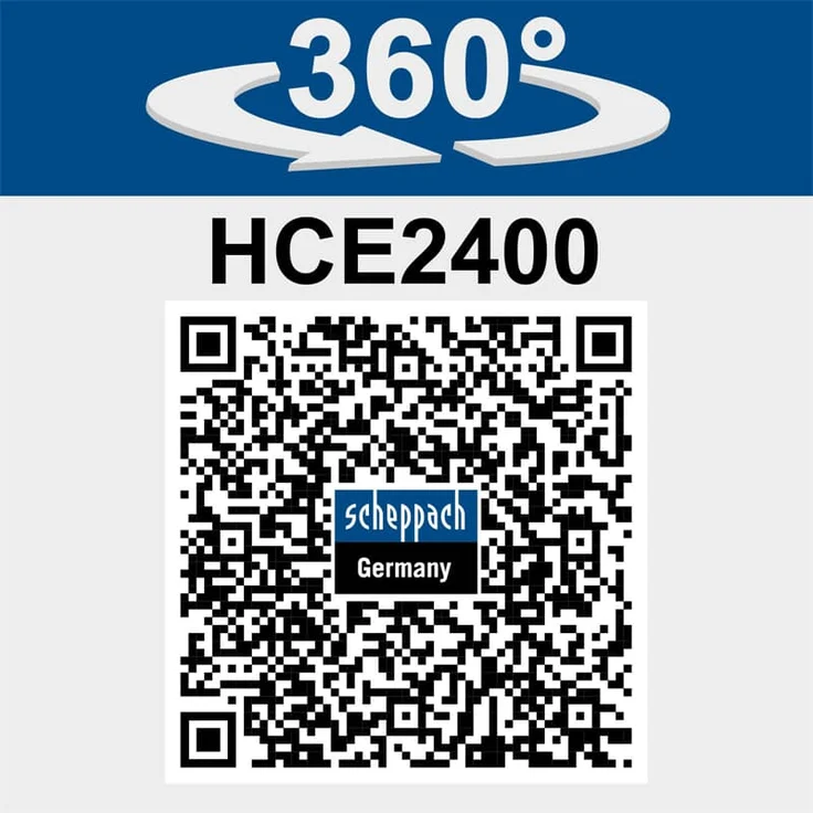Scheppach Hochdruckreiniger HCE2400 mit 8-TLG. Zubehör | 5m Schlauch | 180bar | 230V 2400W | max. Fördermenge: 408 l/h | Ansaugfunktion | langlebige Aluminium Pumpe | inkl. Reinigungsmitteltank – Bild 7